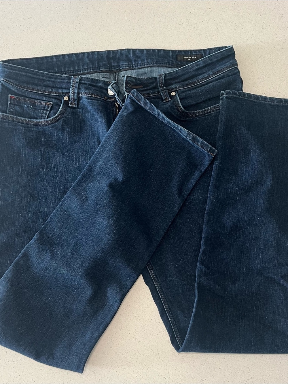 BURBERRY Men’s Dark Blue Jeans Size 36